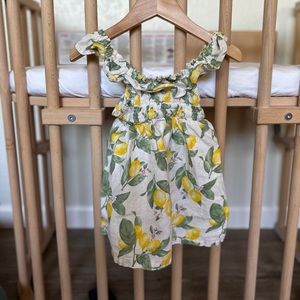 Old navy lemon linen dress